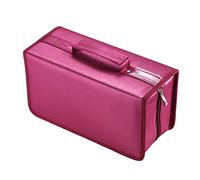 alavisxf xx Range CD, 160 Capacité Nylon Boîtier CD Disque de protection DVD Disque organisateur Housse pour voiture enfants (Rouge)