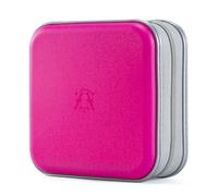 alavisxf xx Range CD, support de DVD en plastique dur de 48 capacités Boîtier de rangement pour organisateur de disque portable pour voiture (Rose vif48, 48 Capacité)