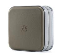 alavisxf xx Range CD, support de DVD en plastique dur de 48 capacités Boîtier de rangement pour organisateur de disque portable pour voiture (Vert olive48, 48 Capacité)