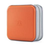 alavisxf xx Range CD, Support de DVD en Plastique Dur de 48 capacités Boîtier de Rangement pour Organisateur de Disque Portable pour Voiture (Orange48, 48 Capacité)