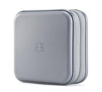 alavisxf xx Range CD, Support de DVD en Plastique Dur de 48 capacités Boîtier de Rangement pour Organisateur de Disque Portable pour Voiture (Gris48, 48 Capacité)