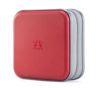 alavisxf xx Range CD, Support de DVD en Plastique Dur de 48 capacités Boîtier de Rangement pour Organisateur de Disque Portable pour Voiture (Rouge48, 48 Capacité)