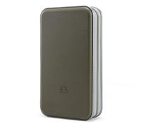 alavisxf xx Range CD, support de DVD en plastique dur de 96 capacités Boîtier de rangement pour organisateur de disque portable pour voiture (Vert olive, 96 Capacité)