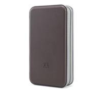 alavisxf xx Range CD, support de DVD en plastique dur de 96 capacités Boîtier de rangement pour organisateur de disque portable pour voiture (Café, 96 Capacité)