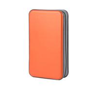 alavisxf xx Range CD, Support de DVD en Plastique Dur de 96 capacités Boîtier de Rangement pour Organisateur de Disque Portable pour Voiture (96 Capacité, Orange)