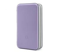 alavisxf xx Range CD, support de DVD en plastique dur de 96 capacités Boîtier de rangement pour organisateur de disque portable pour voiture (Lavande, 96 Capacité)