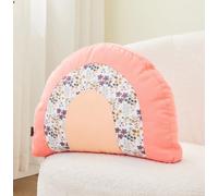 ALAVYA HOME® Coussin décoratif, arc-en-ciel, pour lit de maison, lit d'enfant, diamètre 40 cm, coussin douillet, avec rembourrage, coussin décoratif pour chambre de bébé, chambre d'enfant, 40 x 30 cm