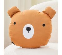 ALAVYA HOME® Coussin décoratif, motif d'ours pour lit d'intérieur, lit d'enfant, diamètre 28 cm, moelleux, avec rembourrage, pour chambre de bébé, chambre d'enfant, 28 x 28 cm