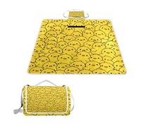 ALAZA Couverture de pique-nique rectangulaire imperméable, motif poussins d'animaux mignons, tapis d'intérieur et d'extérieur pour voyage, randonnée, camping, parc, 150 cm x 145 cm