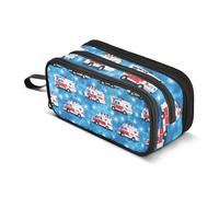 ALAZA Grande trousse à crayons avec motif d'ambulance pour filles, garçons, adultes, école, bureau