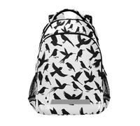 ALAZA Sac à dos pour ordinateur portable avec sangle de poitrine, sac à dos d'école, sac à dos de voyage, sac de randonnée pour garçons, filles, adolescents, adultes, sac à dos à dos, Oiseaux R0404