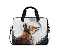 ALAZA Sac pour ordinateur portable de 40,6 à 15,6 pouces, sac à bandoulière pour ordinateur portable de 40,6 à 15,6 pouces, sac fourre-tout pour femme, homme, étudiant, travail, sac fourre-tout, Fox I