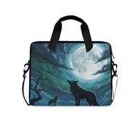 ALAZA Sac pour ordinateur portable de 40,6 à 15,6 pouces, sacoche pour ordinateur portable pour femme, homme, étudiant, travail, voyage, bandoulière, Wolf I28277, Taille unique