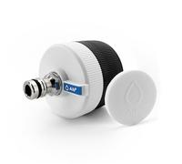 Alb Filter Entry Bouchon de réservoir d'eau avec filtre intégré et 2 adaptateurs | Adaptateur de remplissage universel pour camping-car/caravane | Compatible Gardena