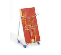 Alba DD1PM Présentoir de Table avec 1 Compartiment Métal Chromé 13 x 12 x 20 cm