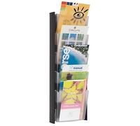 Alba DDPROMM M Présentoir Mural 5 Cases Format A5 5 Compartiments Gris Métal