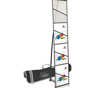 Alba DDSTAND Présentoir Démontable/Transportable avec Sac de Transport à 4 Prochettes Métal/Plastique 28,5 x 35 x 137 cm