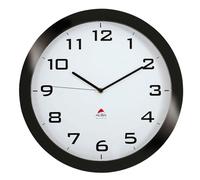 ALBA Horloge murale Horissimo silencieuse à pile 1AA non fournie - D38 cm noir