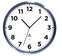 ALBA - Horloge Murale - Grand Format - Horloge d'Extérieur - Radio Pilotée - Métal et Verre - Résiste à l'Eau - Mise à l'Heure Automatique - 35,5 cm - Gris - HOREXTRARC