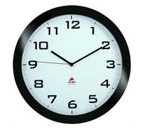 Alba HORISSIMO N Grande Horloge Silencieuse Noir 38 x 5,5 x 38 cm