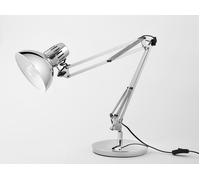 Alba - ARCHI CH - Lampe LED de Bureau - Protection des Yeux - Architecte - Livrée avec Base - 3 fixations possible socle, murale et bureau - Chromé