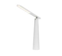 Alba Lampe de bureau Ledtube - Ampoule Led - 4W - Rechargeable - Tête orientable - Blanc