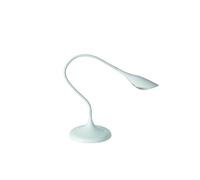 ALBA LEDARUM BC Lampe de Bureau Blanche 'Arum', Acier, 3 W, Blanc, 18x18x49 cm