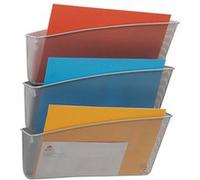 Alba MESHFILE M Set de 3 Corbeilles Murales en Métal Mesh Gris Métal Gris G