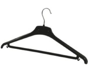 Alba PMBASIC PL Lot de 20 Cintres Plastiques Noir