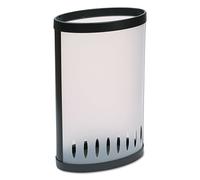 Alba porte parapluies polypropylene - coloris blanc translucide et noir Noir G