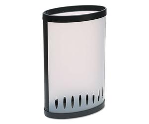 Alba - PMKIT - Porte Parapluie - Polypropylène - Blanc Translucide - Pratique - Grand capacité (8-10 parapluies) - Léger et Solide - Design - Haute Qualité - Noir