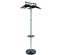 Alba PMWAVE2 Portemanteau Wave2 Acier Gris Métal / Noir Livre avec 6 Cintres