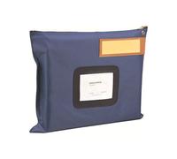 Alba Pocsou B Mailing Bag - Sacoche Pour Documents - Nylon, Cuir - Bleu