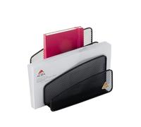 Alba Range-lettres Meshletter 3 compartiments en métal Mesh Noir