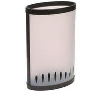 Alba porte parapluies polypropylene - coloris blanc translucide et noir Noir G