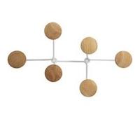 ALBA Portemanteau mural SIX, blanc Blanc G