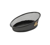 Alba Pot à trombones Grande capacité 10,5×6×4 cm Métal mesh Noir