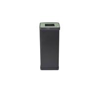 Alba Poubelle de tri sélectif pour le recyclage des déchets 50L - Vert corps noir