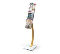 Alba Présentoir sur pied A4 Expo - 5 cases - Bois/Blanc