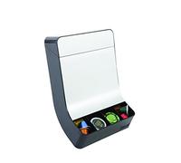 Alba RDVPOD Distributeur Universel de Dosettes Aluminium Gris métal et Noir 22x12x30, 5 cm