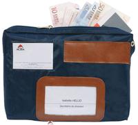 ALBA Sac banane "POCAIS" avec soufflet d'extension en nylon bleu (sans contenu)