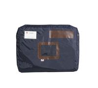 Alba Sacoche navette à courrier en nylon imperméable avec soufflet - 42x32x5 cm bleu