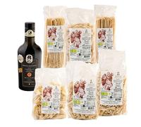 Albacara Bio Box-Huile EVO Grand-père Giovanni et pâtes méditerranéennes aux grains anciens de Sicile