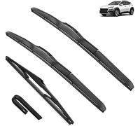 AlbaEUC Balais d'essuie-Glace Avant et arrière pour Hyundai Kona N Hybrid 2017-2022 26" 16" 11"，Brosses for vitres de Pare-Brise Lot de 3