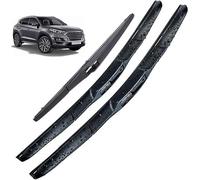 AlbaEUC Balais d'essuie-Glace Avant et arrière pour Hyundai Tucson TL 2016-2020 26" 16" 14"，Brosses for vitres de Pare-Brise Lot de 3