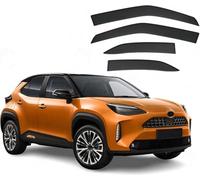 AlbaEUC Deflecteurs d'air Déflecteurs de Fenêtre Latérale pour Toyota Yaris Cross 2020-2025, Déflecteurs Latéraux Déflecteurs de Pluie Avant ArrièRe Pare-Soleil Accessoires