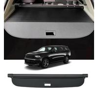 AlbaEUC Étagère Arrière Rétractable De Coffre pour Dodge Durango 2011-2024 （Carbon Fiber Style）, Coffre Cover RéTractable Plage ArrièRe Chargement Panel Luggage ÉTagèRe ArrièRe