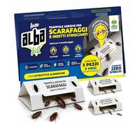 Albagarden Lot de 3 pièges à cafards et blattes, pièges adhésifs configurables à Profil Haut et Bas, Surveillance des Insectes rampants pour la Maison, Colle aromatisée