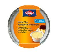 Albal 12 Ramequins Aluminium, Pour la Préparation des Flans, Démoulage Facile