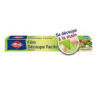Albal - Film Découpe Facile 20m - Film étirable - Découpe facile à la main - Adhérent